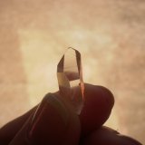 Quartz
1.9 cm tall x 0.6 cm wide and 0.6 cm deep
(Autor: Reelgoodwoman)