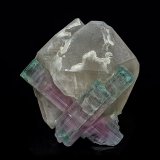 Elbaite, Quartz
6.7 x 6.5 cm
(Autor: am mizunaka)