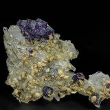 Fluorite, Quartz, Siderite, Fluorapatite
8.4 x 6.5 cm
(Autor: am mizunaka)