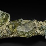Fluorapatite, Siderite, Quartz
7.3 x 2.8 cm
(Autor: am mizunaka)