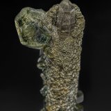 Fluorapatite, Siderite, Quartz
7.3 x 2.8 cm
(Autor: am mizunaka)