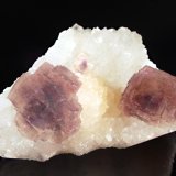 Fluorite on quartz
7.2 x 10.7 cm
(Autor: Michael Shaw)