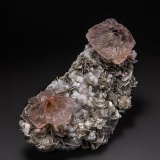 Fluorite, Fluorapatite, Muscovite, Albite
10.5 x 5.5 cm
(Autor: am mizunaka)