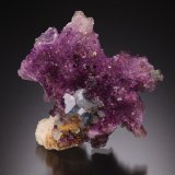 Fluorapatite, Fluorite, Muscovite, Microcline
3 cm x 2.6 cm x 2.5 cm
(Autor: Antonio Nazario)