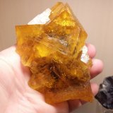 Fluorite
Specimen size 10 cm, largest crystals 4 cm
(Autor: Tobi)