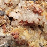 Sphalerite, Calcite and Dolomite with Quartz
Calcite up to 1 cm.
(Autor: Bob Harman)