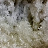 Calcite on Quartz (variety milky)
15 cm x 15 cm
(Autor: Bob Harman)