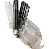 Elbaite, Quartz
Specimen size 9 cm
(Autor: Tobi)