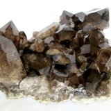 Quartz (variety smoky quartz)
Specimen size 19 cm, largest crystal 7 cm
(Autor: Tobi)