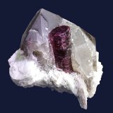 Elbaite on Quartz (var. smoky quartz)
75 x 67 x 65 mm
(Autor: GneissWare)