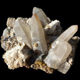 Quartz, Feldspar, Muscovite, Schorl, Fluorite
24 x 23 x 12 cm, largest quartz crystal 13 cm
(Autor: Tobi)
