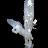 Quartz with unknown (carbonate?) material
Specimen height 11 cm
(Autor: Tobi)