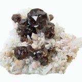 Sphalerite, Quartz, Rhodochrosite
Specimen size 4,5 cm, largest sphalerite 1,2 cm
(Autor: Tobi)
