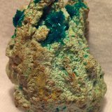 Dioptase, Wulfenite
4.48 x 3.6 x 3.14 cm
(Autor: JC)