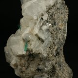 Beryl (variety emerald), Calcite, Pyrite
80x65x60mm
(Autor: Fiebre Verde)