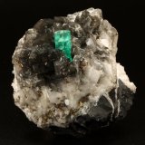 Beryl (variety emerald), Calcite, Pyrite
50x50x45mm, xl=11x7mm
(Autor: Fiebre Verde)