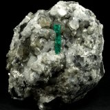 Beryl (variety emerald), Calcite, Pyrite
65x50x70mm, xl=18mm
(Autor: Fiebre Verde)
