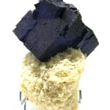 Fluorite with Sphalerite on Baryte
6 X 7 cm main crystal of fluorite
(Autor: Jean Suffert)