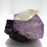 Calcite on Fluorite on Sphalerite
4.5 x 4.5 cm for the fluorite cube
(Autor: Jean Suffert)