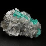 Beryl (variety emerald), Calcite, Dolomite
53x35x25mm, main xl=31x7mm
(Autor: Fiebre Verde)