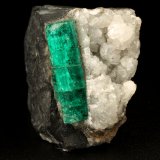 Beryl (variety emerald), Calcite
22x33x38mm, xl=25x7mm
(Autor: Fiebre Verde)