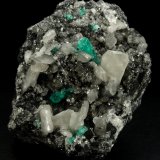 Beryl (variety emerald), Calcite, Pyrite
95x75x75mm, xl=15mm
(Autor: Fiebre Verde)