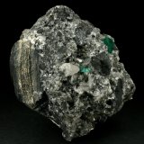 Beryl (variety emerald), Calcite, Pyrite
85x70x60mm
(Autor: Fiebre Verde)
