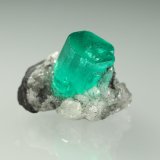Beryl (variety emerald), Calcite
xl=9x7mm
(Autor: Fiebre Verde)