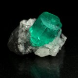 Beryl (variety emerald), Calcite
xl=9x7mm
(Autor: Fiebre Verde)