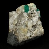 Beryl (variety emerald), Calcite, Quartz
47x34x48, xl=7mm
(Autor: Fiebre Verde)