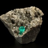 Beryl (variety emerald), Calcite, Dolomite, Pyrite
44x34x39mm, xl=7mm
(Autor: Fiebre Verde)