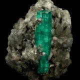 Beryl (variety emerald), Calcite
37x45mm, xl=34mm
(Autor: Fiebre Verde)