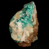 Beryl (variety emerald), Calcite
52x80x79mm, main xl=12mm
(Autor: Fiebre Verde)