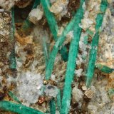 Beryl (variety emerald), Albite (variety cleavelandite), Pyrite
57x87x46mm, longest xl=44mm
(Autor: Fiebre Verde)