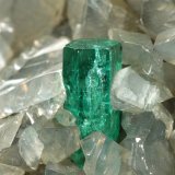 Beryl (variety emerald), Calcite, Dolomite
54x53x31mm, xl=5mm
(Autor: Fiebre Verde)