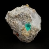 Beryl (variety emerald), Calcite, Pyrite
30x27x21mm, xl=5mm
(Autor: Fiebre Verde)