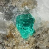 Beryl (variety emerald), Calcite, Pyrite
30x27x21mm, xl=5mm
(Autor: Fiebre Verde)
