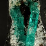 Beryl (variety emerald), Albite (variety cleavelandite)
190x35x115mm, longest xl=32mm
(Autor: Fiebre Verde)