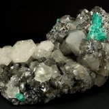 Beryl (variety emerald), Calcite, Fluorite
170x120x95mm, aggregate=50x22mm
(Autor: Fiebre Verde)