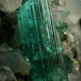 Beryl (variety emerald), Calcite, Pyrite
40x42x42mm, xl=18mm
(Autor: Fiebre Verde)