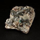 Beryl (variety emerald), Pyrite, Dolomite, Albite (variety cleavelandite)
26mm x 31mm x 21mm, xl=2mm
(Autor: Fiebre Verde)
