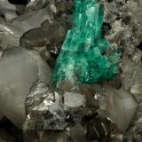 Beryl (variety emerald), Calcite, Fluorite
170x120x95mm, aggregate=50x22mm
(Autor: Fiebre Verde)