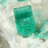 Beryl (variety emerald), Calcite, Pyrite
59x50x33mm, xl=8mm
(Autor: Fiebre Verde)