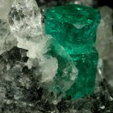 Beryl (variety emerald), Calcite, Quartz
60x46x42mm, xl=13mm
(Autor: Fiebre Verde)