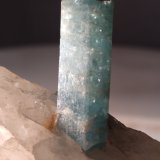 Beryl (variety aquamarine), Quartz
93 x 38 mm
(Autor: Sante Celiberti)