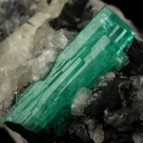 Beryl (variety emerald), Calcite
58x31x34mm, xl aggregate=25x8mm
(Autor: Fiebre Verde)