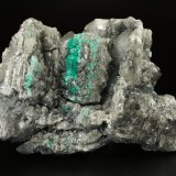 Beryl (variety emerald), Calcite, Dolomite
120x83x68mm, main xl=14mm
(Autor: Fiebre Verde)