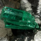 Beryl (variety emerald), Calcite, Pyrite
54x36x60mm, xl=8mm
(Autor: Fiebre Verde)