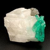 Beryl (variety emerald), Calcite, Dolomite
rhomb size=30x30x30mm, longest xl=18mm
(Autor: Fiebre Verde)