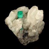 Beryl (variety emerald), Calcite, Dolomite
40x43x40mm, xl=9mm
(Autor: Fiebre Verde)